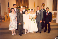 June 28, 1991 Ann & Bruce's wedding. The whole family together.