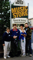 1997 Tanny, Mike, Barbara, Stephen & John at The Horn Doctor Store