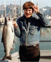 Mike with a nice size salmon