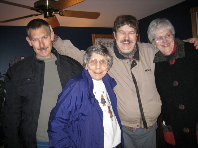 December 2006 - Joe, Tanny, Mike & Joyce Gadola having fun at Sue & Ray Peake's house